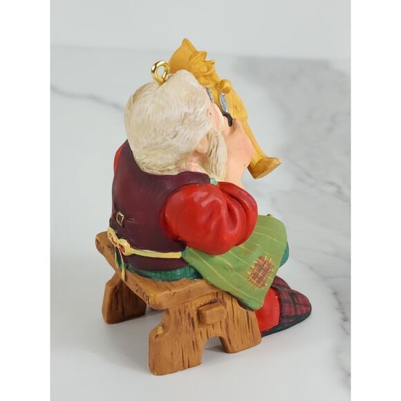 Hallmark Carving Santa Ornament 2001 Christmas Holidays 3" Home Decor Vintage - Picture 11 of 16